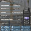 SAMCOM T2 GMRS Radio 2W Long Range Walkie Talkie NOAA Weather Rechargeable Heavy Duty Two Way Radio,Group Call Radios Walkie-talkies with Earpiece, USB-C Charger, Flashlight,2 Packs view 3