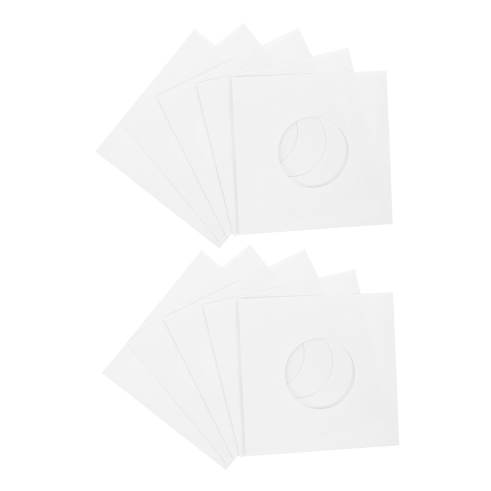 MUCKLILY 20pcs Vinyl Record Storage Sleeves Album Covers with Ventilation for Protection and Organization