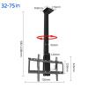 Motorized Ceiling TV Stand, 360 Manual Rotation Drop Down TV Lift, Telescopic Electric TV Lift with Auto Lifting, with Remote Control Motorized TV Mount, Fits 32-75 Inch Motorized TV Stand view 2