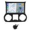 10 inch Double Din Car Radio for Jeep Wrangler JL 2011-2014 with Wireless Carplay Android Touch Screen Radio for Jeep Wrangler JL Head Unit Stereo Auto Bluetooth WiFi AHD Backup Camera 2+32G view 2
