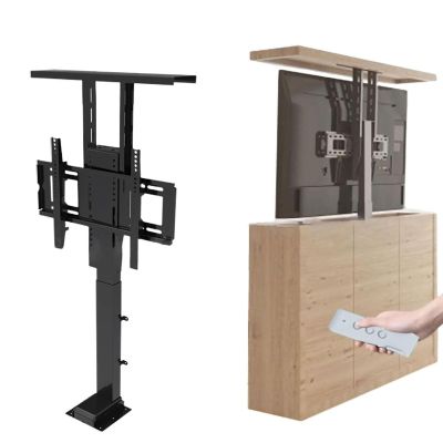 Adjustable TV Mount, Electric TV Lift Telescopic Bracket Stand, Motorized Tv Mount Can Be Hidden in A Cabinet, Up to 60kg(40-70in tv,575-1225mm)