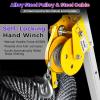 Confined Space Tripod Kit, 2600 lbs Winch, Confined Space Tripod with 7' Legs Bracket and 98' Cable, Confined Space Rescue Tripod for Fall Protection and Rescue Operations, Includes Storage Bag view 3