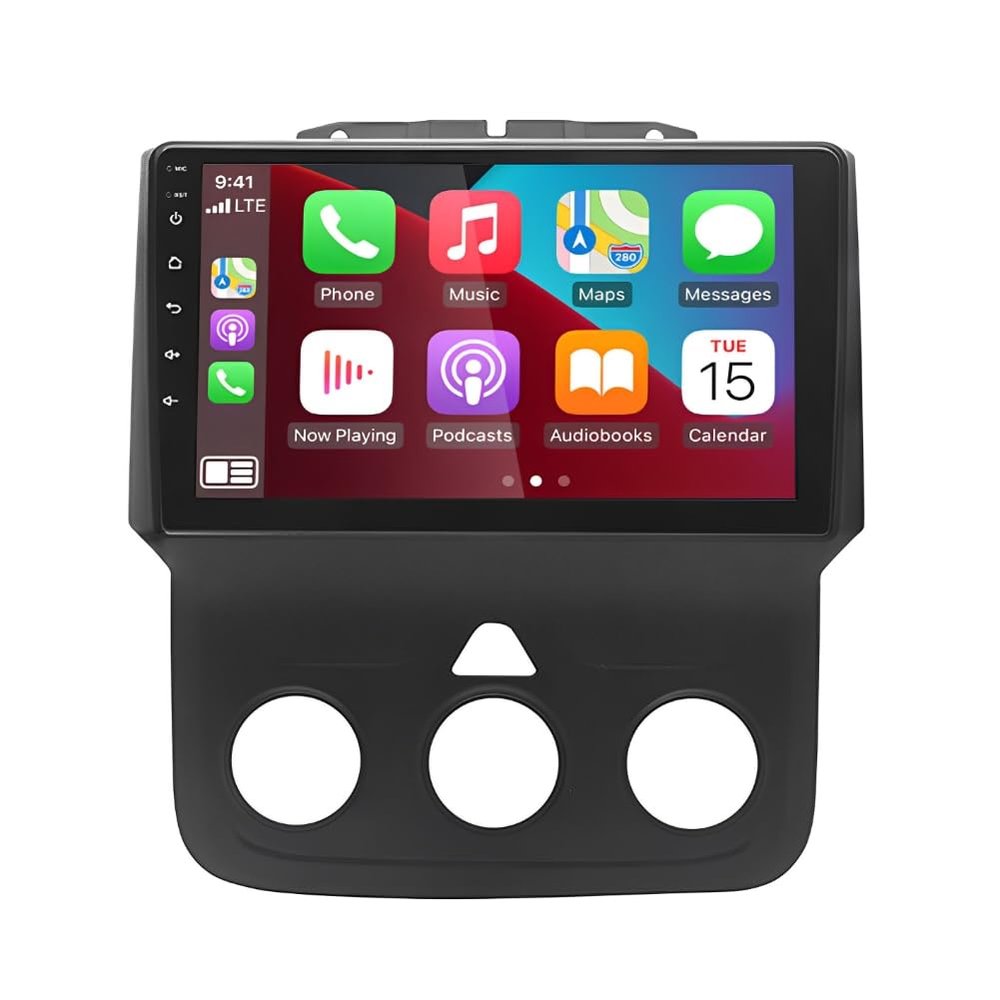 2+32G Android 14 Car Radio for Dodge Ram 1500 2500 3500 2013-2019, 9 inch Touch Screen Radio Ram 1500 Head Unit 2013-2018 with Wireless Carplay Android Auto GPS Navigation Bluetooth WiFi Backup Camera