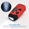 Eujgoov Solar Hand Crank Emergency Radio with NOAA Weather Alert AM FM NOAA Multi Band Receiver, USB Phone Charger view 3