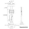 Adjustable TV Mount Bracket, Motorized TV Lift Bracket, with Remote Control and with Memory Function, Can Be Hidden in The Cabinet(575-1225mm,for TV 32-57in) view 2