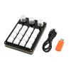 CHENZILIN 16 Keys Programmable Keyboard USB Mechanical Gaming Keyboard,One-Hand Macropad Keyboard 3 Knobs for Editing Gaming view 1