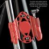 Gavigain Bike Mount Locator Tag Anti Theft Bike Holder Security Screws for Maintenance Black (Red) view 2