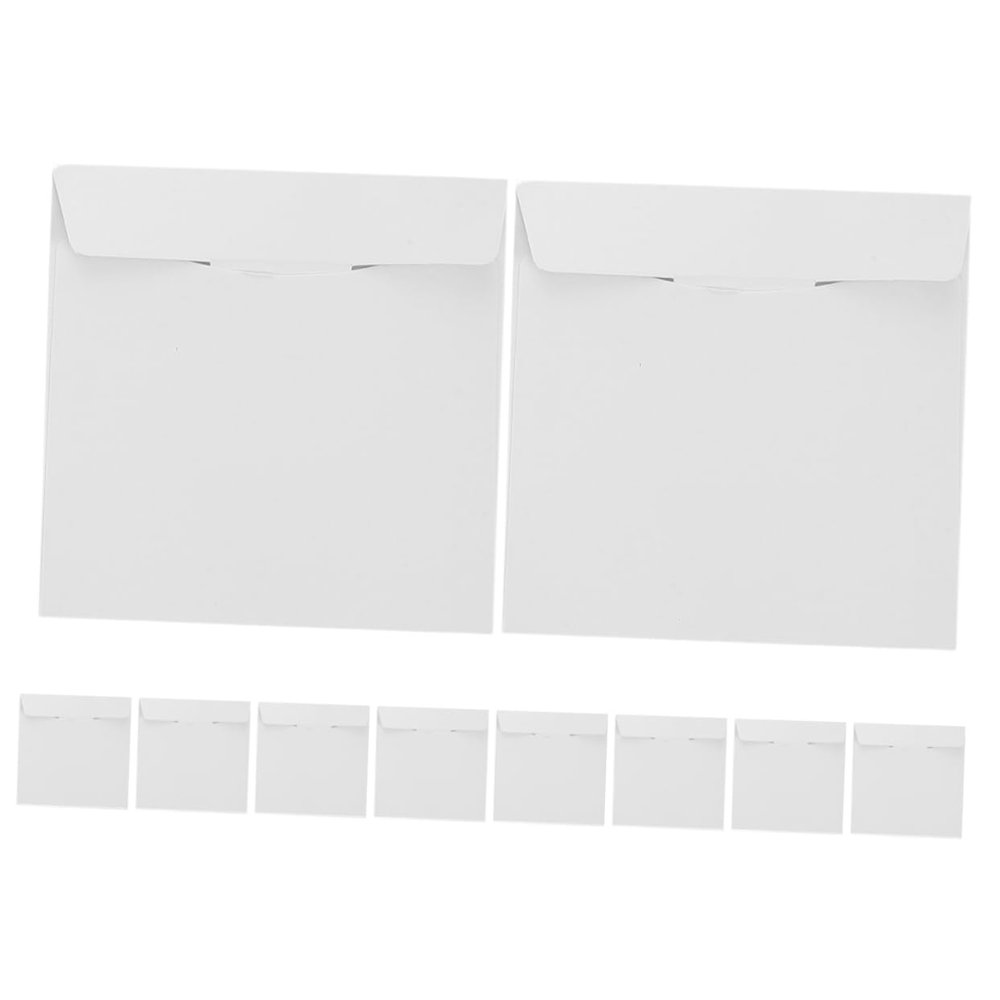 Alipis 10pcs Slim Cardboard Cd Dvd Mailer Envelopes Secure Shipping Boxes for Disc Storage and Organization Writable Design for Easy Sorting and from Scratches