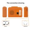 Cassette Player Recorder with Built-in Microphone, USB-C/AA Powered, Built-in Speaker and 3.5mm Audio Jack  Personal Cassette Tape Player for Recording and Playback view 3