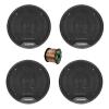 2 Pair (Qty 4) of Blaupunkt BPS-E653 6" 40 Watt Max 3-Way Car Speakers with 50 Feet 16 Gauge Wire view 1