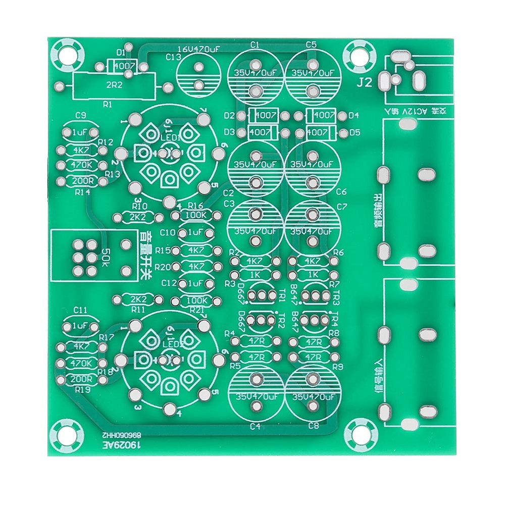 6JI Electron Valve Preamp Tube Stereo Bile Preamplifier DIY Kit with Excellent Power Supply System - Channel Type 2.0/Stereo - Ideal for DIY Audio Projects