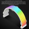 Dpofirs ARGB PC Power Supply Cable Kit, 5V 3Pin Synchronized RGB PSU with 44 LED Beads Double Row, RGB Cable Extension for 24 Pin Motherboard 8 Pin Graphics Card PC Case view 2