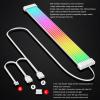 Dpofirs ARGB PC Power Supply Cable Kit, 5V 3Pin Synchronized RGB PSU with 44 LED Beads Double Row, RGB Cable Extension for 24 Pin Motherboard 8 Pin Graphics Card PC Case view 3