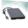 POPETPOP USB 2.0 External Floppy Disk Drive for Laptops and Desktops Portable Black Floppy Disk Driver for High Data Transfer and Easy Use view 3
