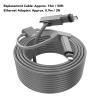 1200Mbps Ethernet Cable for Gen 2 Dish Antenna, 6m Replacement Cable with 0.9m Adapter, IP68 Water Proof Plug and Play for Stable Network Connection view 2