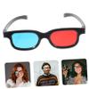 HOMSFOU 4pcs Glasses for Movies and Plastic Eyewear for Tv Projectors Computers Comfortable Lightweight Viewing Experience Distortion view 3