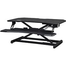 20 x 19.3 x 33.5 in. Electric Monitor Riser Black