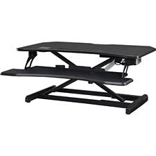 20 x 19.3 x 33.5 in. Electric Monitor Riser Black
