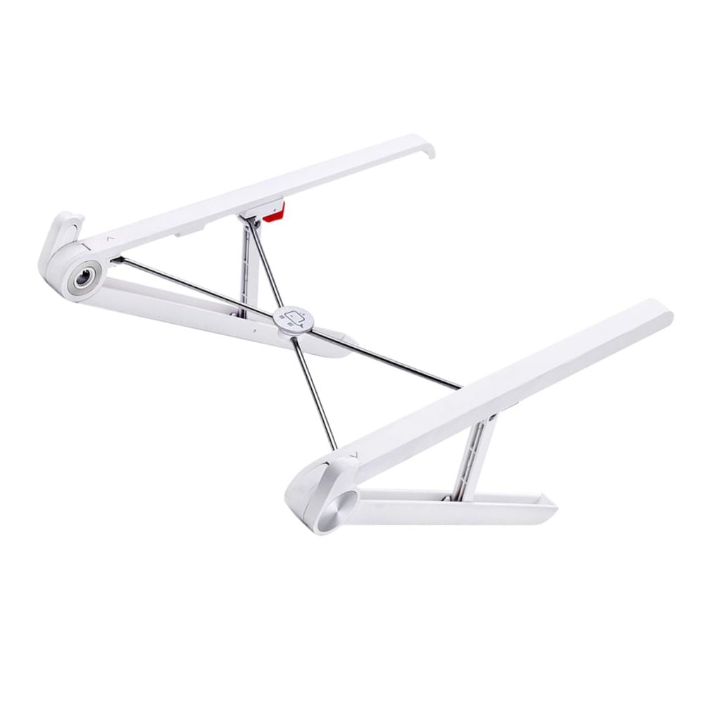 NUOBESTY Folding Portable Laptop Stand for Desk Ergonomic Notebook Cooling Rack Compact Computer Holder for Travel Adjustable Height Design Compatible Laptops