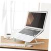NUOBESTY Folding Portable Laptop Stand for Desk Ergonomic Notebook Cooling Rack Compact Computer Holder for Travel Adjustable Height Design Compatible Laptops view 4