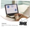 Operitacx Portable Foldable Laptop Cooler with USB Fan Compact Notebook for Enhanced Cooling Energy Saving Design for Travel and Home Use Black view 3