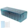 POPETPOP Data Cable Storage Box Cord Organizer Lid Tidy Wrap Cord Organizer Box Under Desk Wire Straps view 1