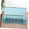 POPETPOP Data Cable Storage Box Cord Organizer Lid Tidy Wrap Cord Organizer Box Under Desk Wire Straps view 4