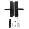 JAOCDOEN Fingerprint Keypad Door Handle Lock App Control Emergency Power Supply Keyless Entry Door Handle Lock for 35mm to 80mm Door view 1