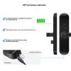 JAOCDOEN Fingerprint Keypad Door Handle Lock App Control Emergency Power Supply Keyless Entry Door Handle Lock for 35mm to 80mm Door view 4