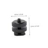 DOITOOL 4PCS Dual Layer Hot Shoe Mount Adapter for Tripod Aluminum Alloy Camera Mount Compatible Flash Holders and LED Lights view 3