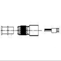 TE Connectivity/Raychem Brand, HET-A-02C, Cable Accessories Terminator Cross-Linked Polyvinylidene Fluoride Transparent Blue Electroless Nickel