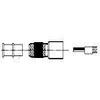 TE Connectivity/Raychem Brand, HET-A-02C, Cable Accessories Terminator Cross-Linked Polyvinylidene Fluoride Transparent Blue Electroless Nickel view 1