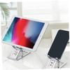 HOMSFOU 1Pc Folding Phone Stand Aluminum Alloy Tablet Holder Non Slip Design for Comfortable Viewing Angle for Movies and Live Broadcasting Present for Cell Phones and Tablets view 4