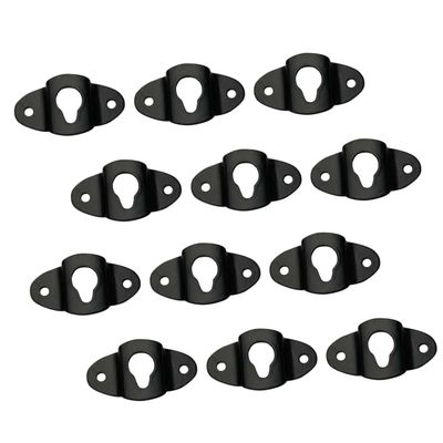 DIYEAH 20pcs Sturdy Wall Speaker Mount Hooks Iron Hanger Plates for Audio Speaker Hanging Small Hooks
