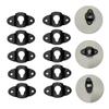 DIYEAH 20pcs Sturdy Wall Speaker Mount Hooks Iron Hanger Plates for Audio Speaker Hanging Small Hooks view 2