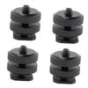 POPETPOP 4PCS Hot Shoe Mount Adapter for Tripod Dual Layer Design Compatible Camera Accessories for Photography and Videography Aluminum Alloy Construction view 1