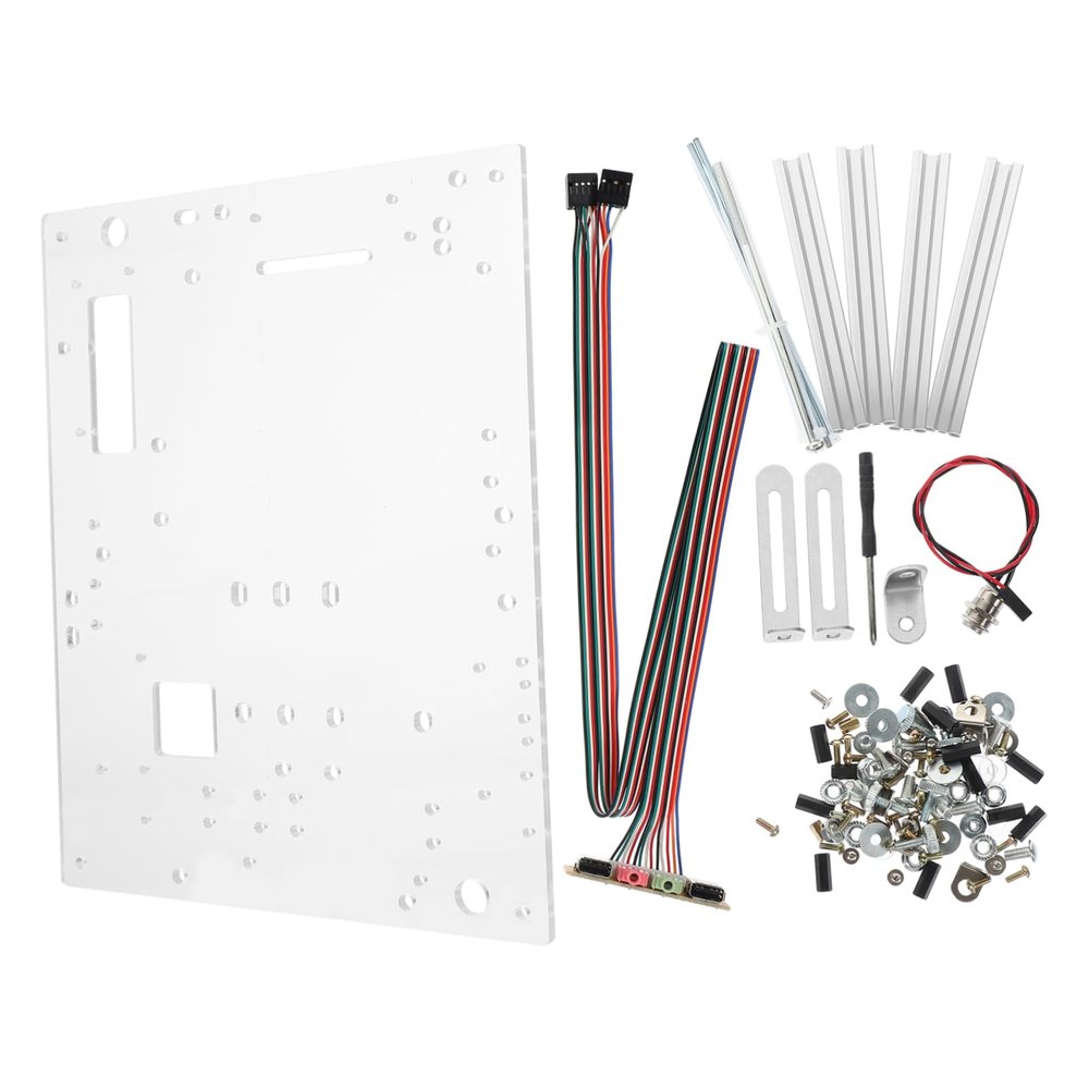 Veemoon 1set Computer Case Bracket for and Motherboards and Design Easy to Install Workstation Chassis USB Panel