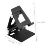 balacoo 1Pc Foldable Tablet Holder Portable Desktop Tablet Stand for Phones Tablets Durable Base for Cooking Homework Presentations and Entertainment Black view 2