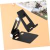 balacoo 1Pc Foldable Tablet Holder Portable Desktop Tablet Stand for Phones Tablets Durable Base for Cooking Homework Presentations and Entertainment Black view 4