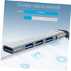 DIYEAH USB Hub Port USB Adapter for Laptops Multi USB Port Expander with Shell Design for Keyboard Mouse Printer and More view 4