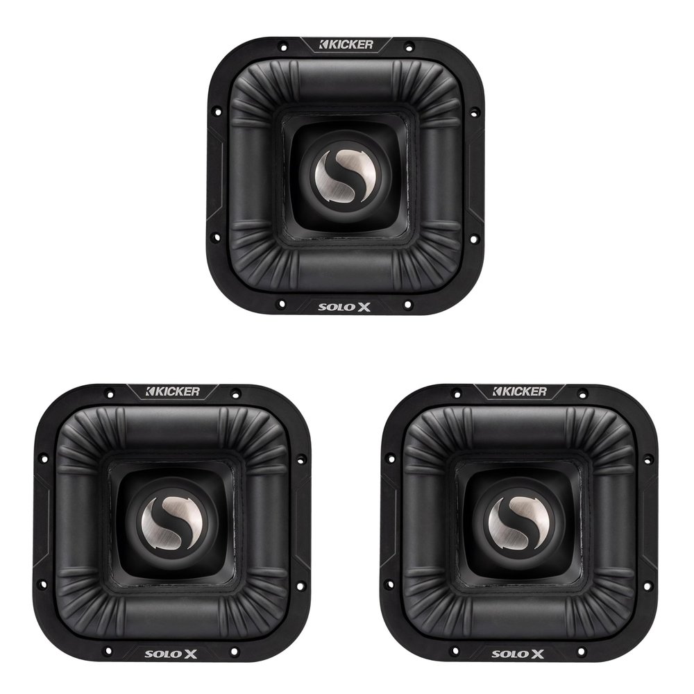 Kicker (3) 49L7X81 - SoloX L7X 8-Inch Competition Subwoofer, 1-Ohm