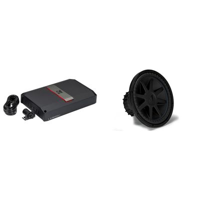 Kicker 50CVX154 CompVX 15" Sub, Dual 4-Ohm & 51LX30001 Mono Amp Bundle