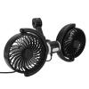 Akozon Dual Car Cooling Fan 360 Rotatable 3 Speed USB Powered Backseat Car Fan for Van Truck SUV RV DC 5V view 3