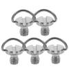 NUOBESTY 5pcs 1/4 Inch Tripod Mounting Screws D Ring for Quick Release Compatible DSLR Cameras and Tripods view 1