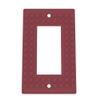 Building Brick Light Switch Cover Plate - Compatible with Standard Construction Blocks - Single Decora (Crimson Red Sparkle) view 1