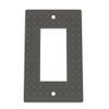 Building Brick Light Switch Cover Plate - Compatible with Standard Construction Blocks - Single Decora (Iron Gray Metallic) view 1