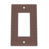 Building Brick Light Switch Cover Plate - Compatible with Standard Construction Blocks - Single Decora (Brown (Gold Shimmer)) view 1