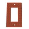 Building Brick Light Switch Cover Plate - Compatible with Standard Construction Blocks - Single Decora (Brown) view 1