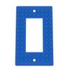 Building Brick Light Switch Cover Plate - Compatible with Standard Construction Blocks - Single Decora (Cobalt Blue) view 1