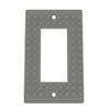 Building Brick Light Switch Cover Plate - Compatible with Standard Construction Blocks - Single Decora (Gray) view 1